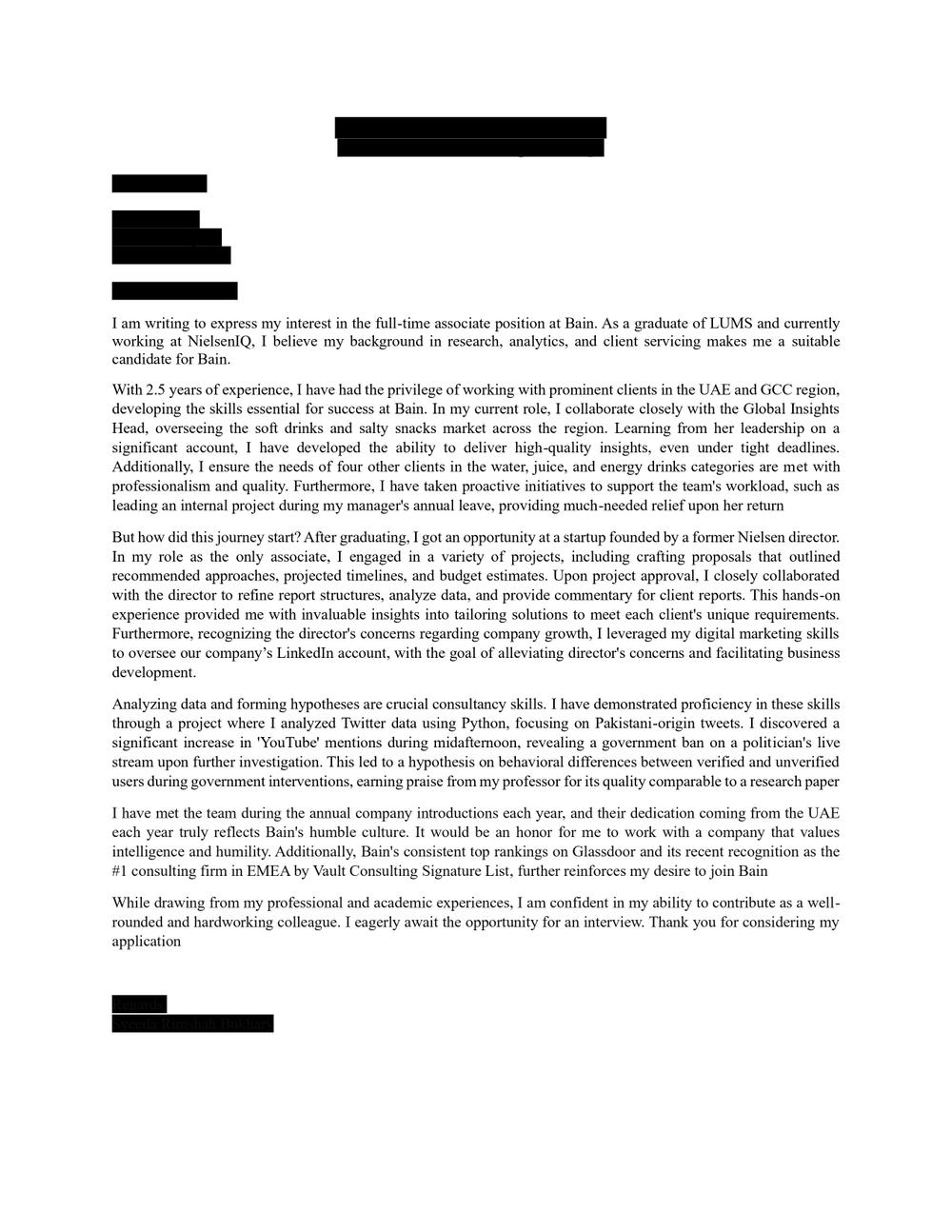Cover Letter Review-1st attempt