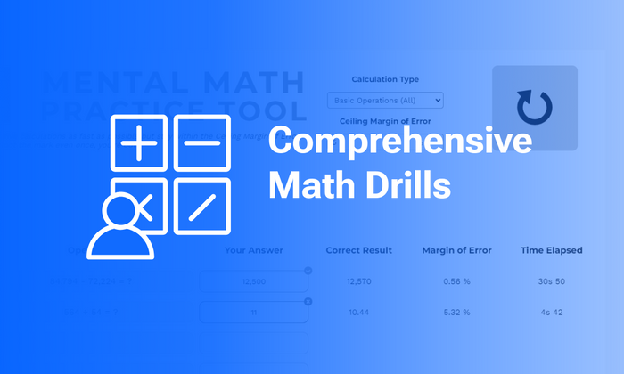 Thumbnail of Comprehensive Math Drills