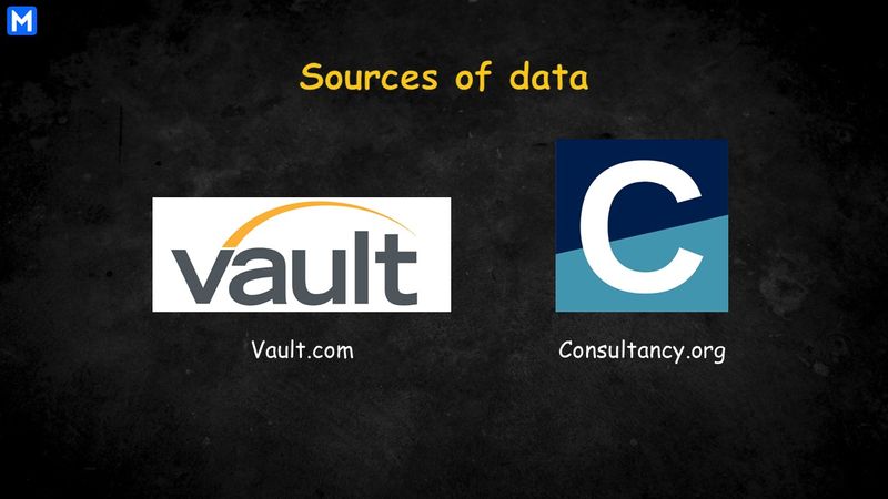 Logos of Vault.com and Consultancy.org 