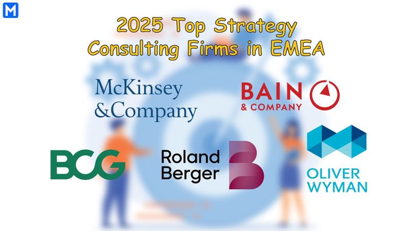 Logos of the top 5 strategy consulting firms in EMEA 