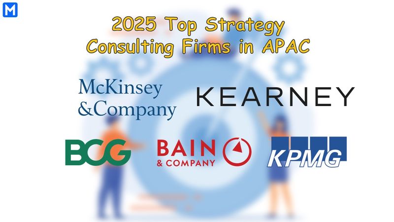 Logos of the top 5 strategy consulting firms in APAC