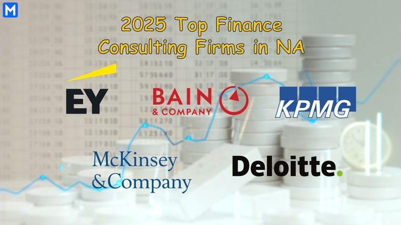 Logos of the top 5 finance consulting firms in NA