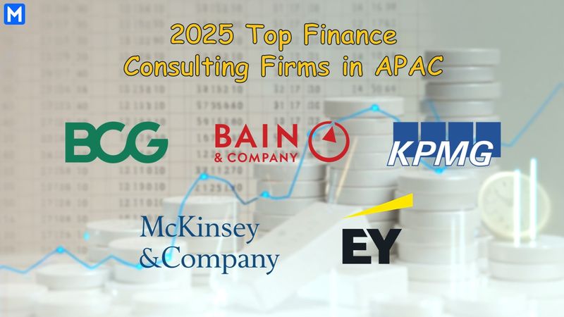 Logos of the top 5 finance consulting firms in APAC