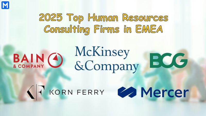 Logos of the top 5 human resources consulting firms in EMEA