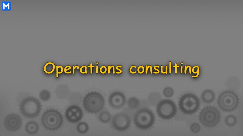 Operations consulting title