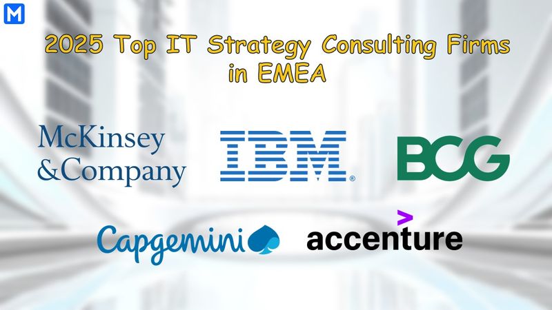 Logos of the top 5 IT strategy consulting firms in EMEA