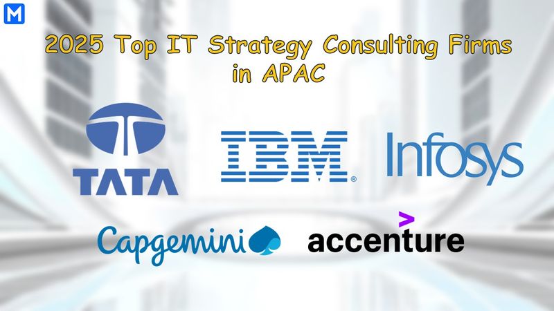 Logos of the top 5 IT strategy consulting firms in APAC
