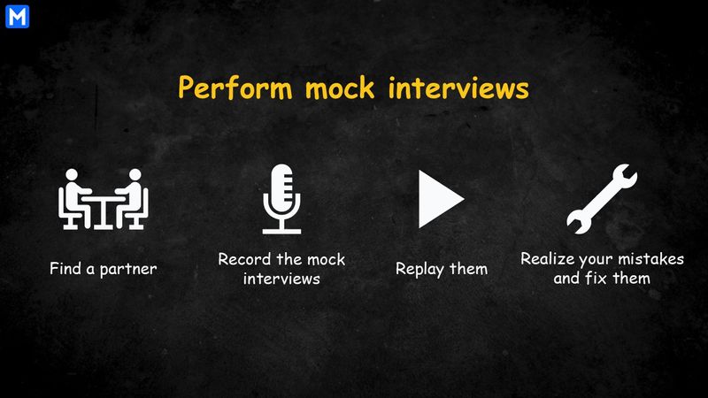 Steps to perform mock interviews and utilize them
