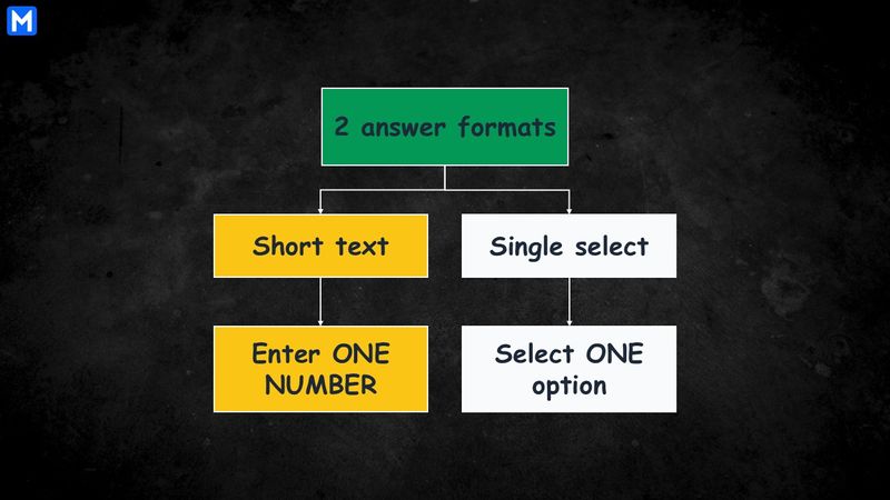 2 answer formats of quantitative questions 