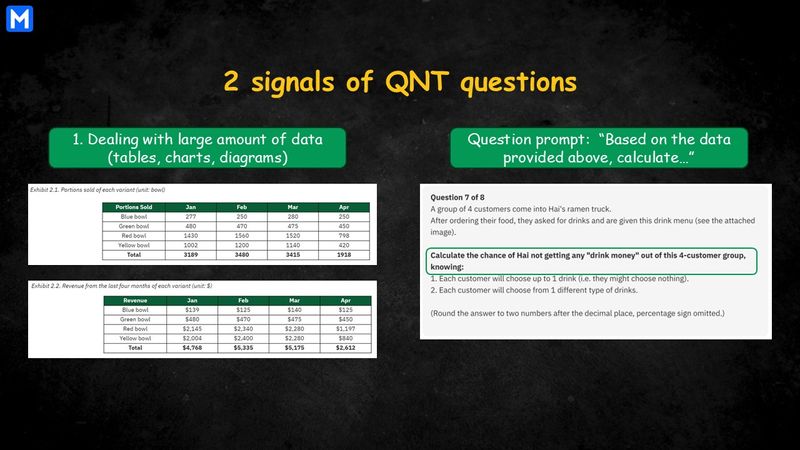 2 signals of quantitative questions