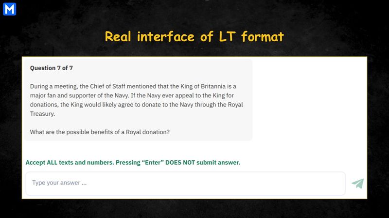 Infographic displaying the real interface of the long-text format